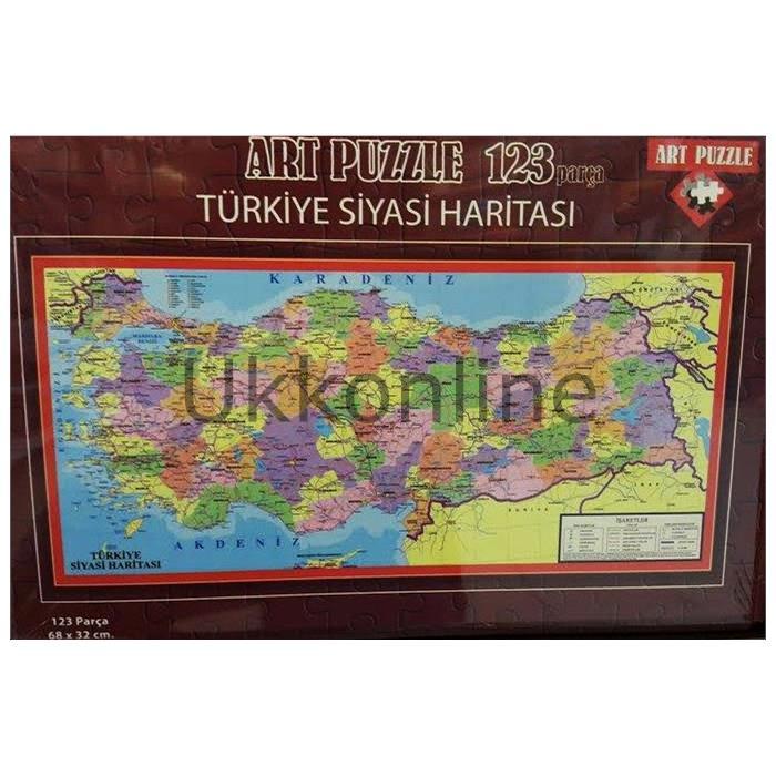 ART Puzzle 123 Parça Türkiye Siyasi Harita