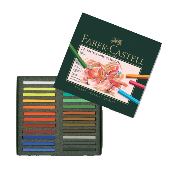FABER POLYCHROMOS  PASTEL BOYA 24 RENK KARTON KUTU