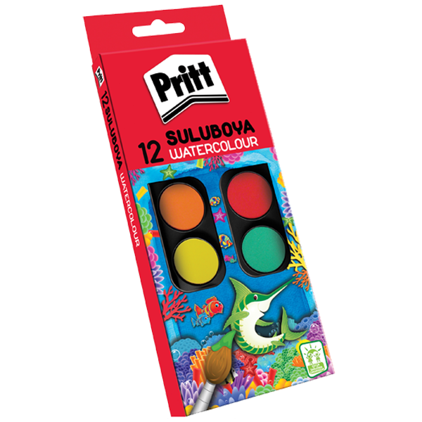 PRİTT SULUBOYA 12 RENK KÜÇÜK TABLET