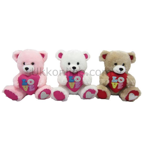 70167-9.5 PELUŞ LOVE KALPLİ AYI  9.5 INCH