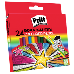 PRİTT PASTEL BOYA 24 RENK KARTON KUTU