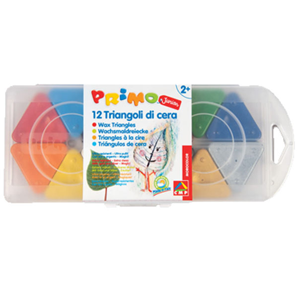 PRİMO MUM BOYA 12 RENK ÜÇGEN SİHİRLİ