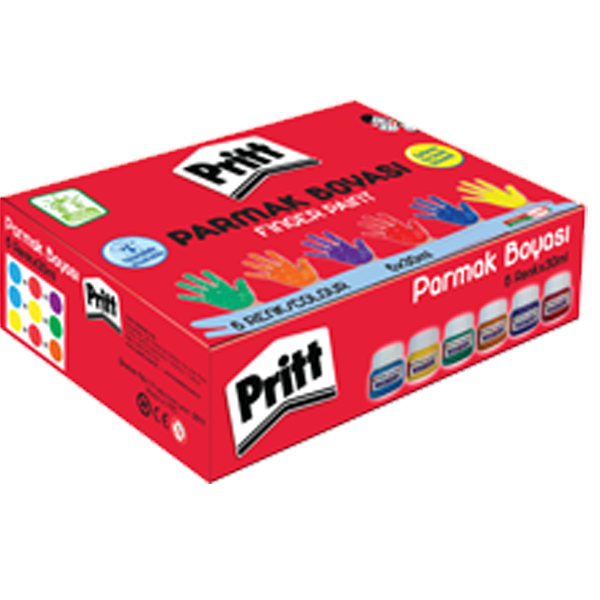 PRİTT PARMAK BOYA 6 RENK 30ml